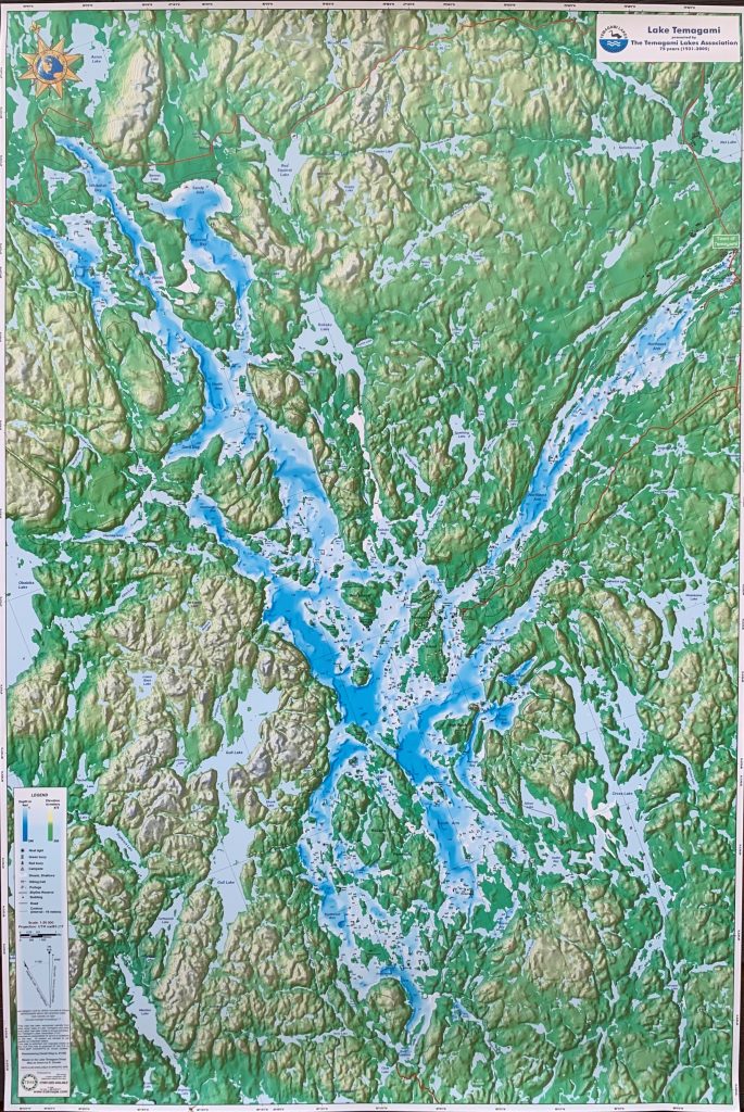 Lake Temagami Decorative Wall Map | Temagami Lakes Association